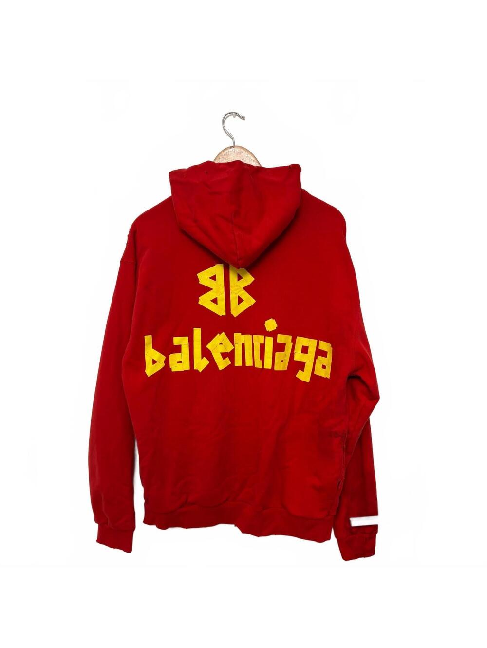 Red Balenciaga Zip Up